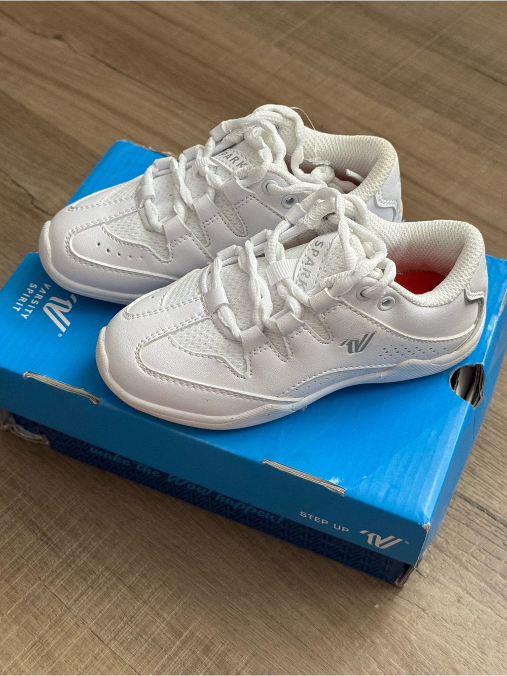 White Kids' Varsity Cheer Shoes